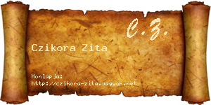 Czikora Zita névjegykártya